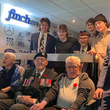 The veterans sitting in the Finch suite