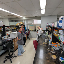 touring lab at St. Joseph's Hospital