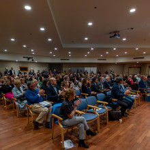 crowd at research openhouse