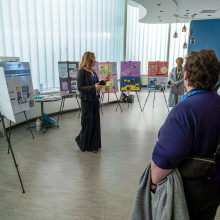 crowd at research openhouse