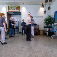 crowd at research openhouse