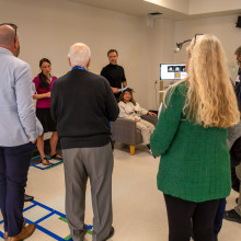 crowd at research openhouse