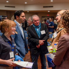crowd at research openhouse