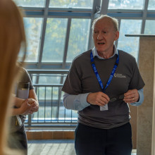 crowd at research openhouse
