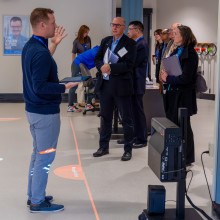 crowd at research openhouse