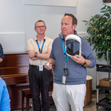 crowd at research openhouse