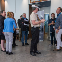 crowd at research openhouse