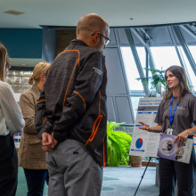 crowd at parkwood openhouse display