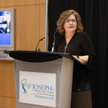 Michelle Campbell at podium