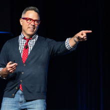 Timothy Caulfield's enthusiasm during his presentation