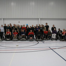 The wheelchair rugby team