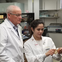 Dr. Gregor Reid in the lab
