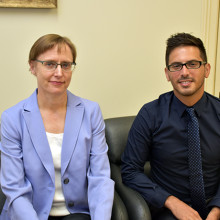 Dr. Osuch and Justin Arcaro