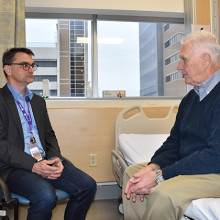 Dr. Bauman and Wayne