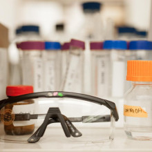 Safety glasses in lab