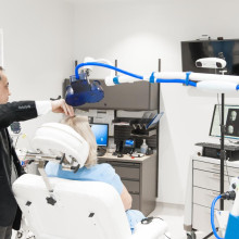 Dr. Amer Burhan and patient