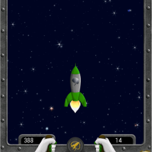 Brain training screen used by research participants