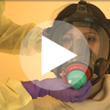 Video of mask being put on